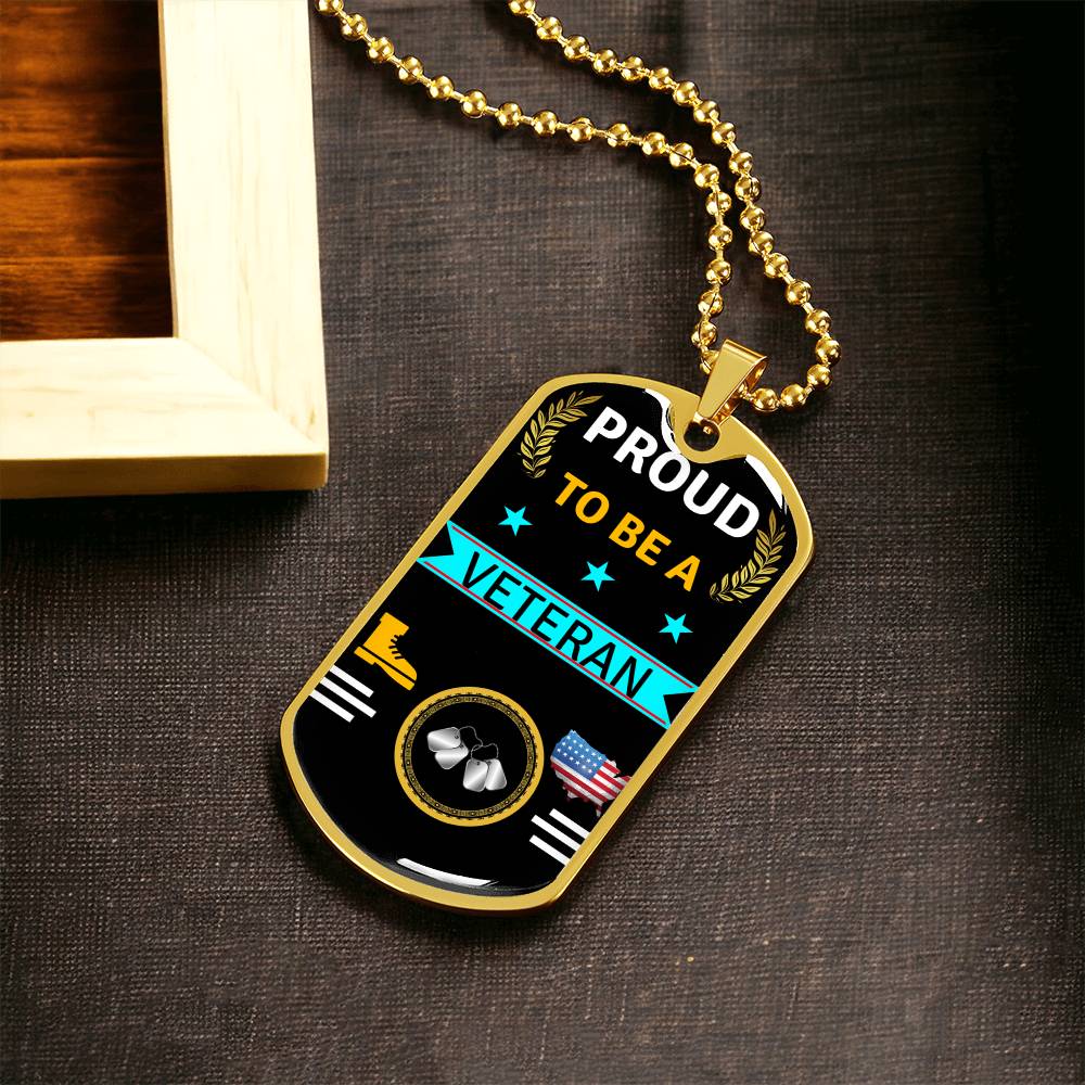 Veteran Dog Tag - Army Tag Necklace, Dog Tag Necklace