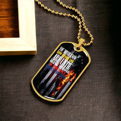 Army Dad Gift,Military Father Dog Tag Design - Army Tag Necklace, Dog Tag Necklace