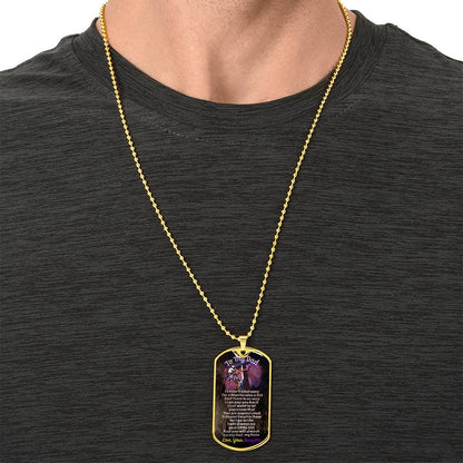 Gift For Electrician Dad - Electrician Dad Gift - Necklace For Electrician Dad - Fathers Day - Dad Dog Tag Necklace - Army Tag Necklace, Dog Tag Necklace