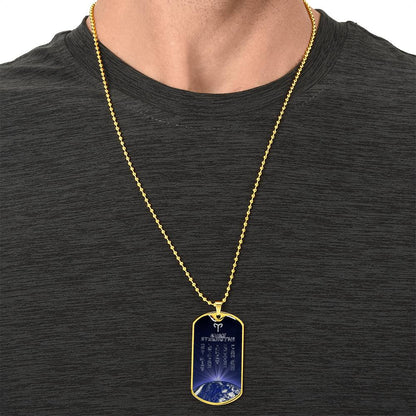 Aries Dog Tag Personalized Necklace - Army Tag Necklace, Dog Tag Necklace