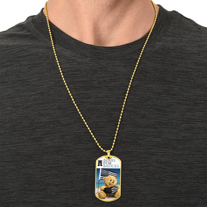Bears For Badges - Army Tag Necklace, Dog Tag Necklace