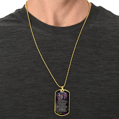 Gift For Electrician Dad - Electrician Dad Gift - Necklace For Electrician Dad - Fathers Day - Dad Dog Tag Necklace - Army Tag Necklace, Dog Tag Necklace