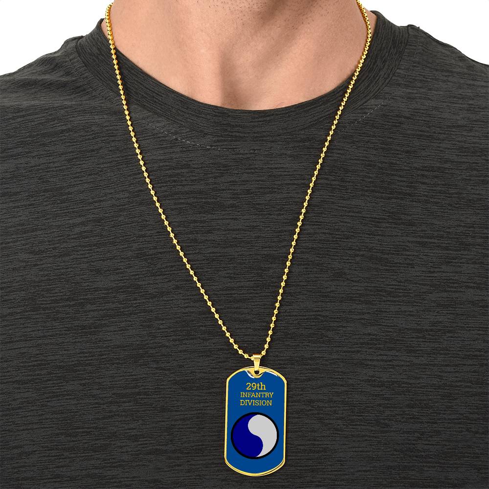 Awesome Dog Tag For 29Th Infantry Division - Army Tag Necklace, Dog Tag Necklace