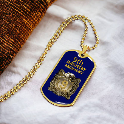 Awesome Dog Tag For 9Th Infantry Regiment - Army Tag Necklace, Dog Tag Necklace