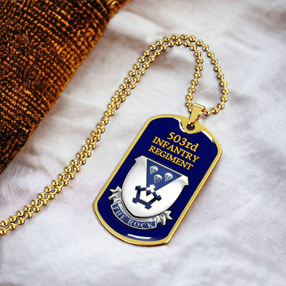 Awesome Dog Tag For 503Rd Infantry Regiment - Army Tag Necklace, Dog Tag Necklace