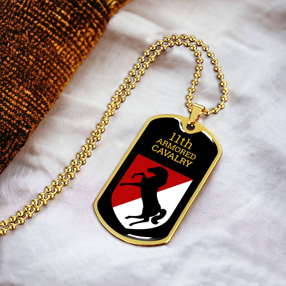 Awesome Dog Tag For 11Th Armored Cavalry - Army Tag Necklace, Dog Tag Necklace