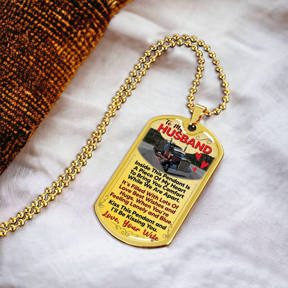 Dog Tag Necklace Gift - Driver Profession - Driver Husband Gift - Gift From Wife - Driver's Wife - Driver Jobs - Army Tag Necklace, Dog Tag Necklace