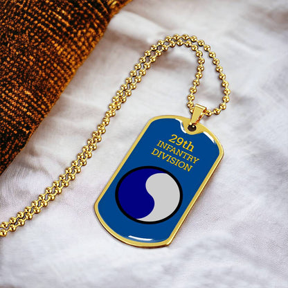 Awesome Dog Tag For 29Th Infantry Division - Army Tag Necklace, Dog Tag Necklace