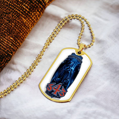 Best Gift For Firefighter - Army Tag Necklace, Dog Tag Necklace