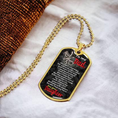 Gift For Mechanic - Premium Dog Tag - Army Tag Necklace, Dog Tag Necklace