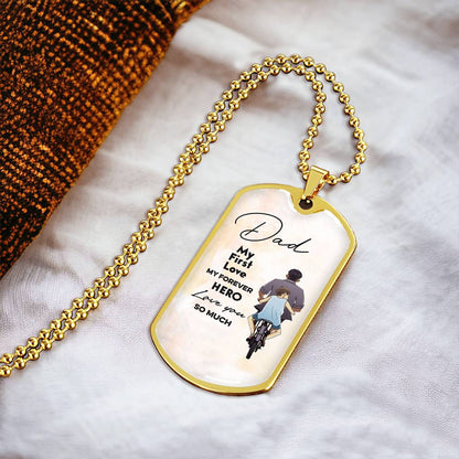 Best Fathers Day Gift Fathers Day Gift For Dad Dog Tag Pendant For Dad - Army Tag Necklace, Dog Tag Necklace