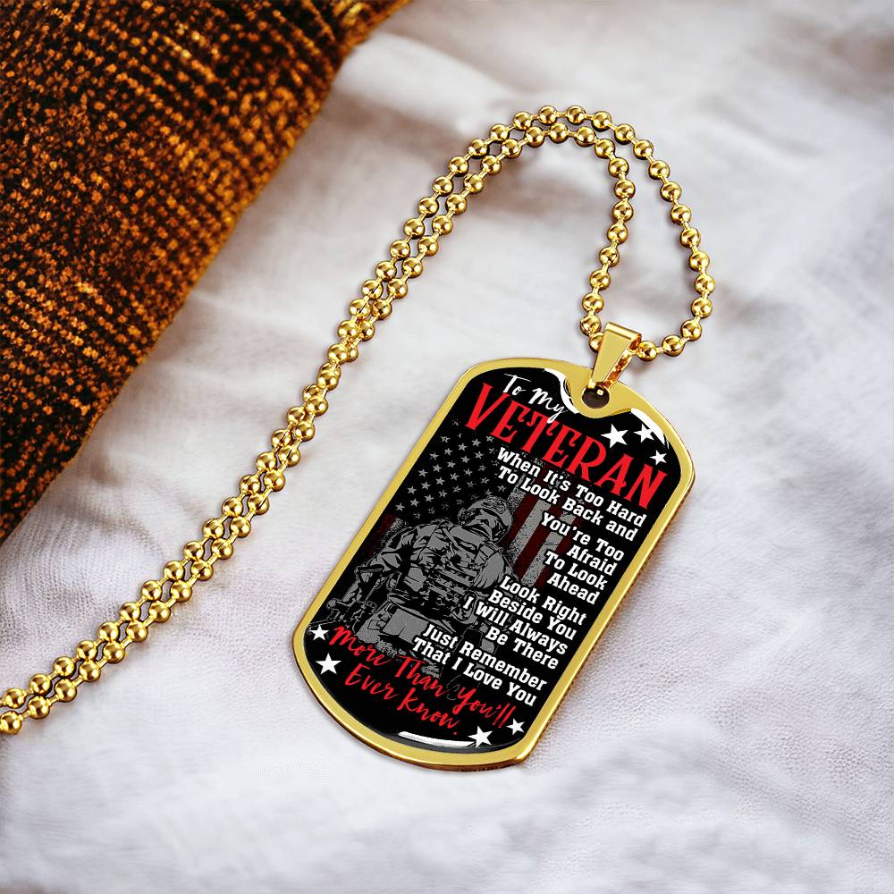 Veterans Day Gift, Military Dog Tags, I Am A Veteran, Dog Tag Necklace Personalized, Veteran Gift, Custom Dog Tags - Army Tag Necklace, Dog Tag Necklace