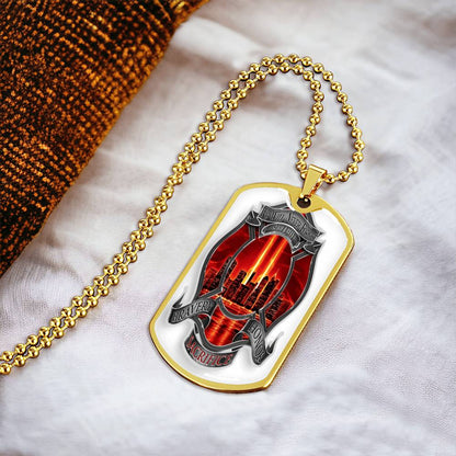 Best Gift For Firefighter - Army Tag Necklace, Dog Tag Necklace