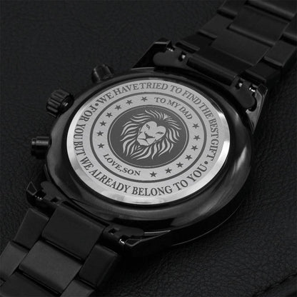 You Are The Best Dad Cool Chronograph Watch Engraving Chronograph Watch