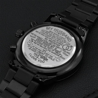 Blessings Husband Watch Engraving Chronograph Watch