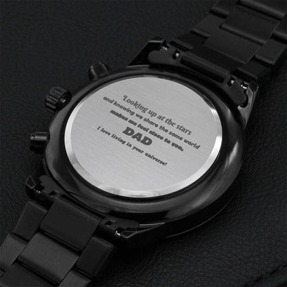 Close To You Dad Engraving Chronograph Watch