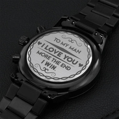 Customize Watch For Him Surprise Gift For Husband Best Gift For Husband Birthday Husband Who Has Everything Sentimental Husband Gift Engraving Chronograph Watch