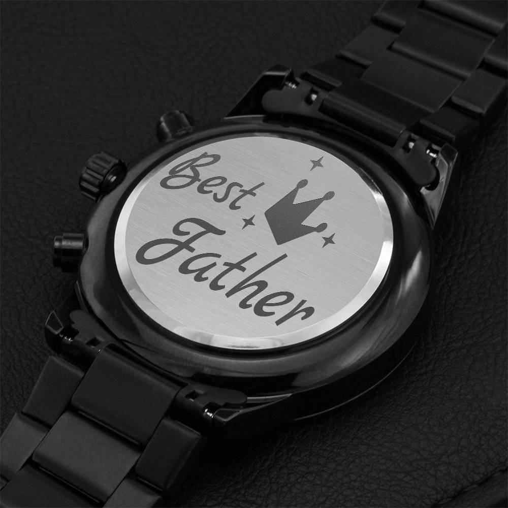 Best Fathers Perfect Fathers Day Gift For Dad From Son Daughter Or Wife Engraving Chronograph Watch
