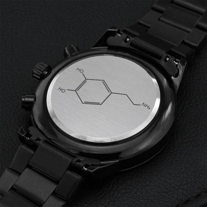 Dopamine Molecule Chronograph Watch Engraving Chronograph Watch