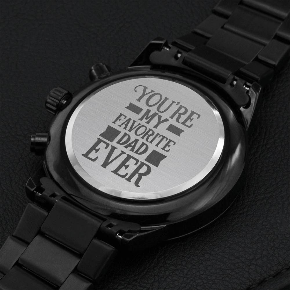 Ur Fav Engraving Chronograph Watch