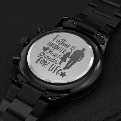 Fathers Day Gift For Dad Engraving Chronograph Watch