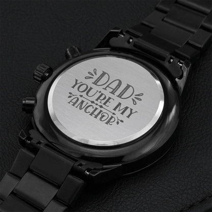 Dad Ur Engraving Chronograph Watch