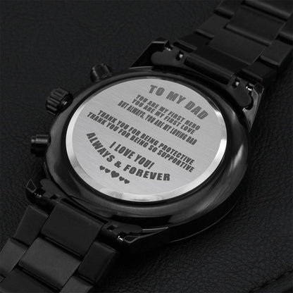 You Are My First Hero Watch3 Engraving Chronograph Watch