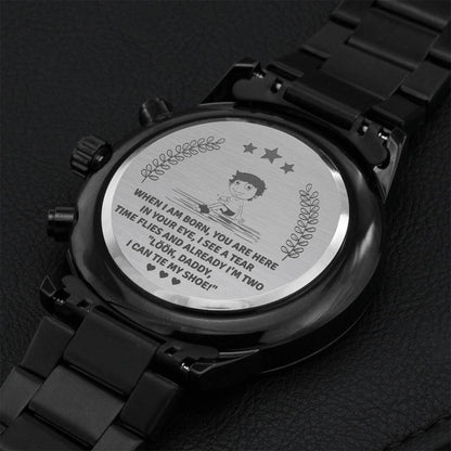 For Dad 2 Engraving Chronograph Watch