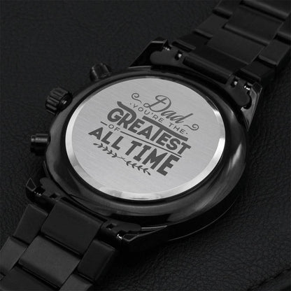 For Dad Goat Engraving Chronograph Watch