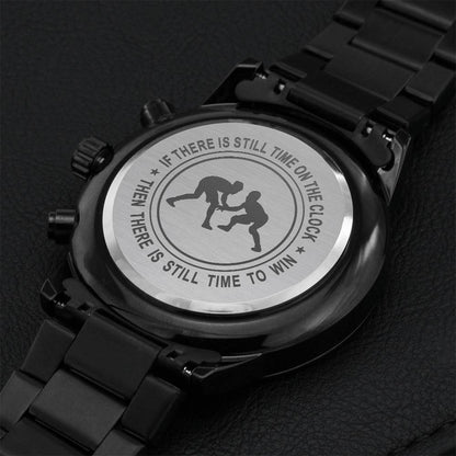 To-my-wrestling-son Engraving Chronograph Watch