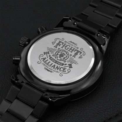 Gift For Boyfriend - Gamer Watch Engraving Chronograph Watch