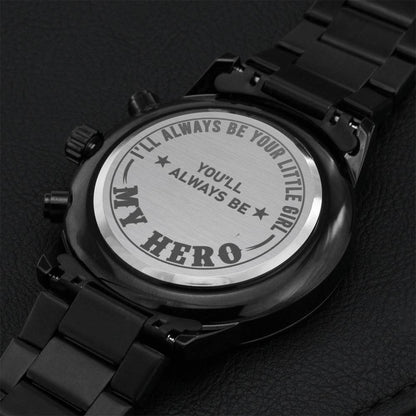 Your Little Girl Engraving Chronograph Watch