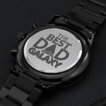 Engraved Watch Gift For Dad Father’s Day Gift For Daddy Birthday Gift For Dad Engraved Watch For Him Father Gift From Daughter And Son Engraving Chronograph Watch