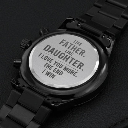Engraved Watch - Best Gift For Dad 1 Engraving Chronograph Watch