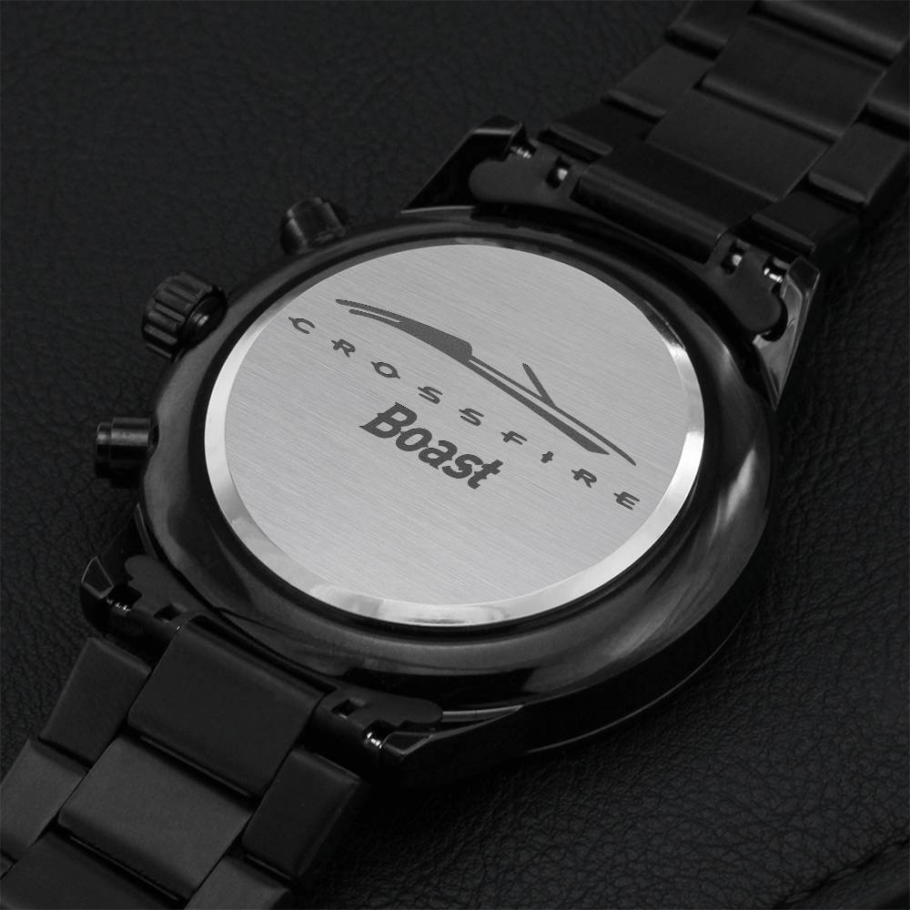 Boast - Custom Engraved Metal Watch Crossfire Roadster With Name Engraving Chronograph Watch