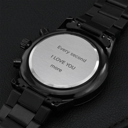 Customize Watch For Dad Father's Day Gift For Dad Engraving Chronograph Watch