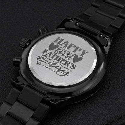 First Father's Day Engraved Chronograph Watch Engraving Chronograph Watch