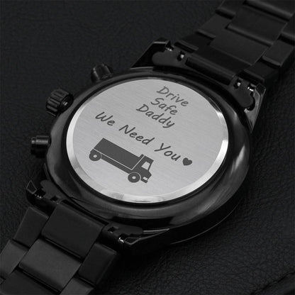 Trucker Dad Gift Engraving Chronograph Watch