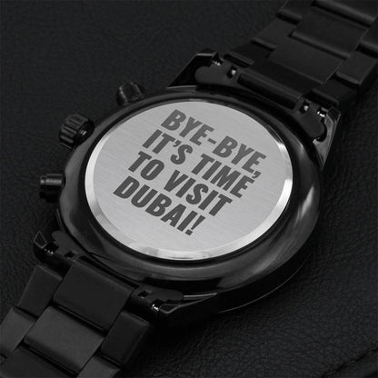 Dubai Watch Engraving Chronograph Watch