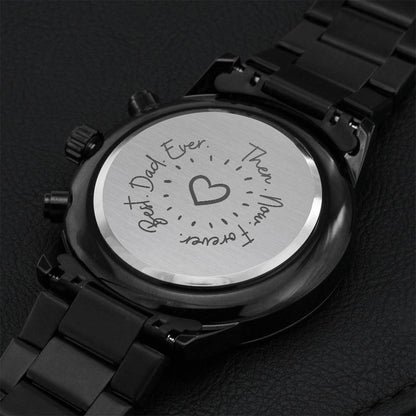 Best Dad Ever 1 Engraving Chronograph Watch