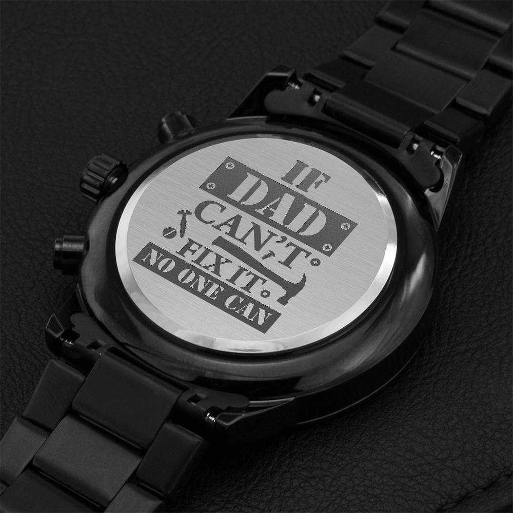Can't Fix Engraving Chronograph Watch