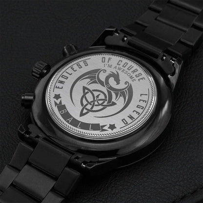 Ball-legend Engraving Chronograph Watch