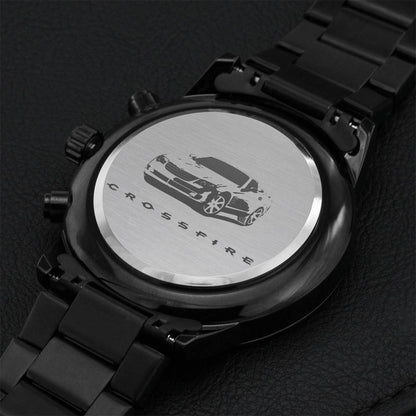 Chrysler Crossfire Roadster Engraved Crossfire On Back Chronograph Watch Engraving Chronograph Watch