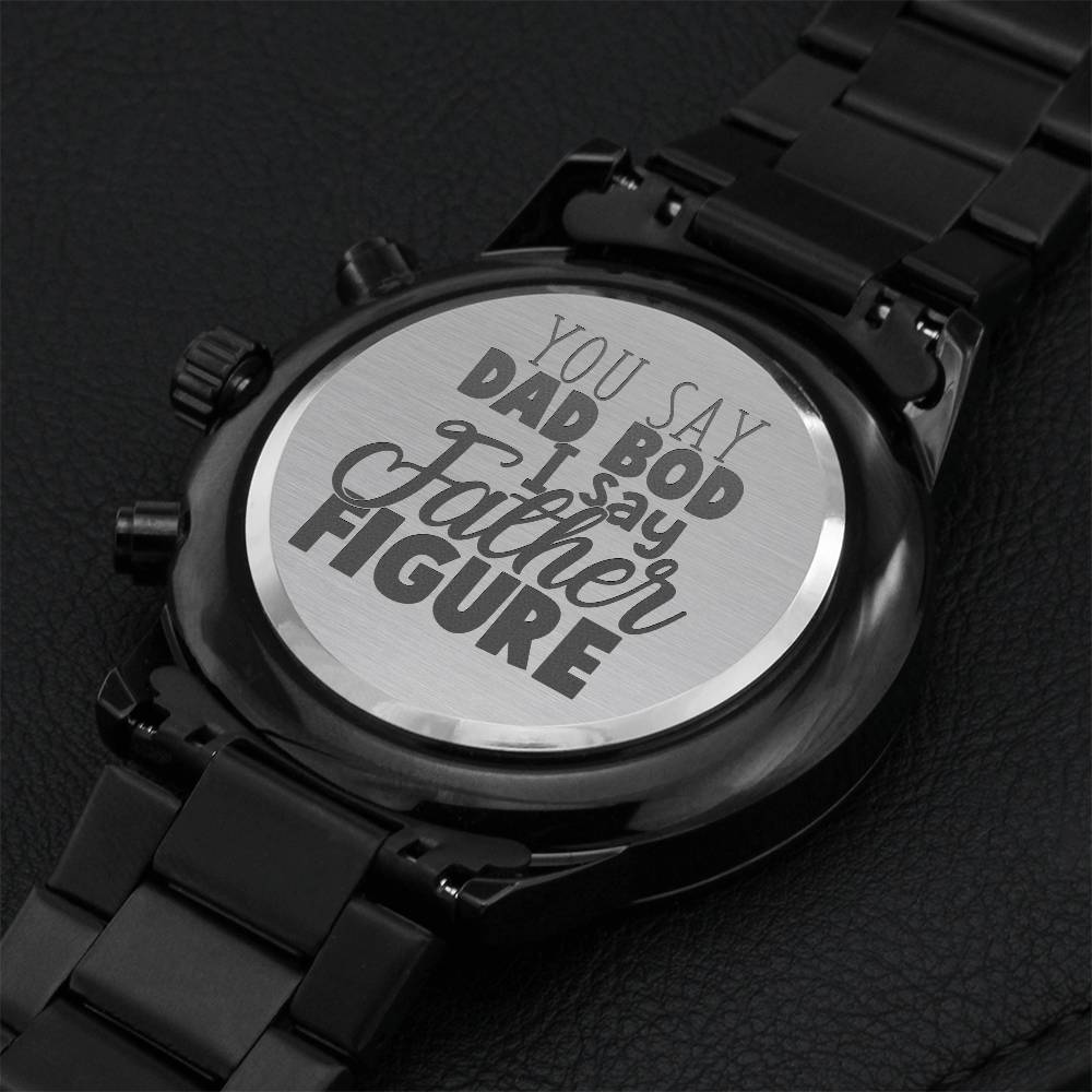 Dad Bod Engraving Chronograph Watch