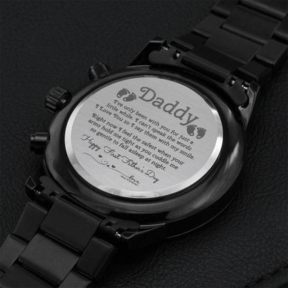 Daddy First Father's Day Engraving Chronograph Watch