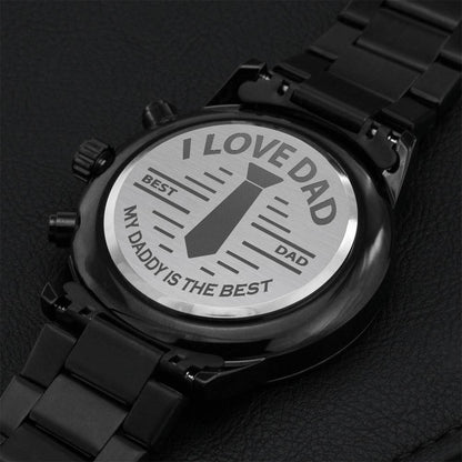 Best Men's Luxury Watches For Dad Engraving Chronograph Watch