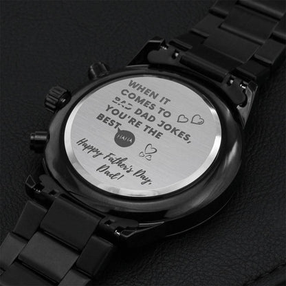 Bad Joker Dad Engraving Chronograph Watch