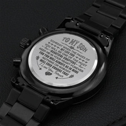 Beautiful Chapter - Son Chronograph Watch Engraving Chronograph Watch
