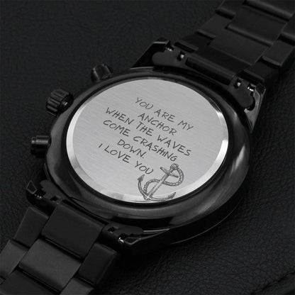You Are My Anchor Father's Day Engraving Chronograph Watch