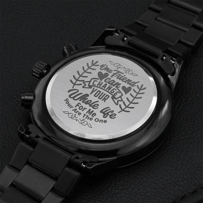 Gift For Best Friend Engraving Chronograph Watch
